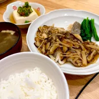 真鱈のきのこあんかけ、出汁豆腐|もやぴさん