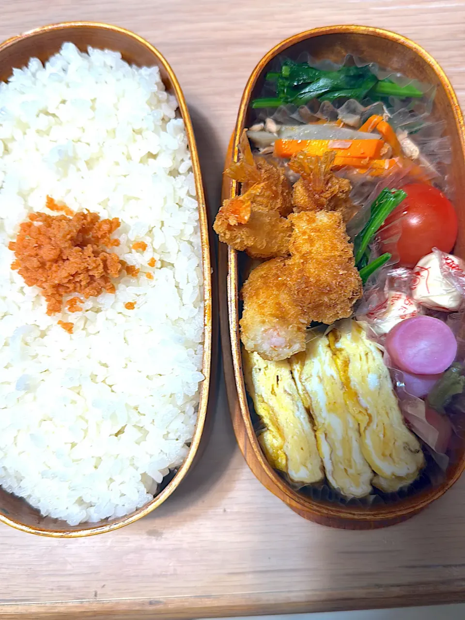 エビフライ🍤弁当🍱|ふみふみさん