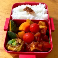 トマト煮込みハンバーグ弁当|ももちゃんのママさん