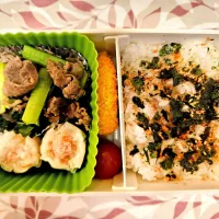 小松菜と牛肉の炒め物❤️旦那さんお弁当❤️|かおるcitronさん