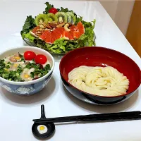 豆グリーンカレーつけ汁うどん|マニラ男さん