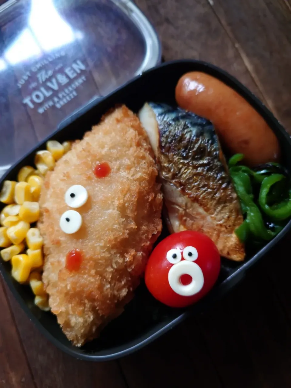 漢の…次女用🍱白身魚フライがメインの海苔弁当|ᵏᵒᵘさん