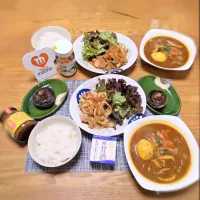 『生姜たっぷり生姜焼きとカレースープ』|seri-chanさん