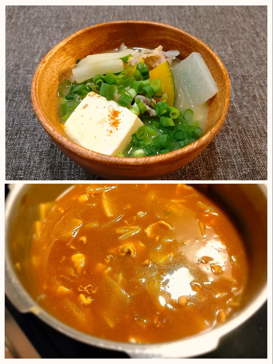 まりおさんの料理 豚汁→カレー|みりさん