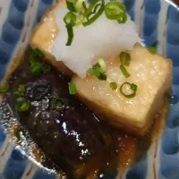 揚げ出汁豆腐と茄子の揚げびたし|mootsさん