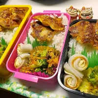 夫弁当､私弁当､娘弁当|みどりさん