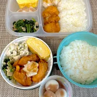 いつものお弁当。旦那さん、娘弁当。|ゆーこ。さん