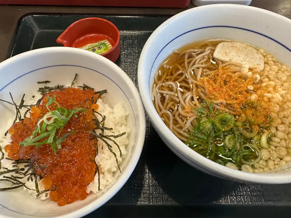 天然いくら丼✨はいからそばセット♨️|buhizouさん