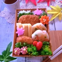 海老とはんぺんのふわふわ焼き弁当|sugar beansさん