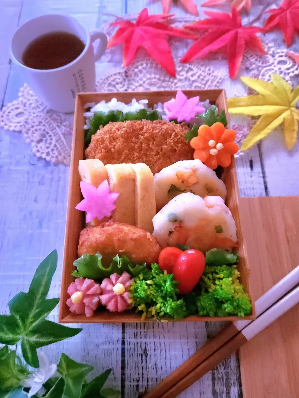 海老とはんぺんのふわふわ焼き弁当|sugar beansさん