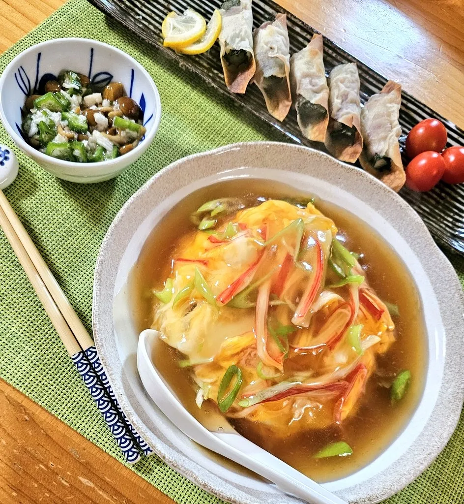 天津飯メイン|みきやんさん