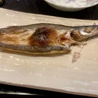 カマスの塩焼き🐟😋|アライさんさん