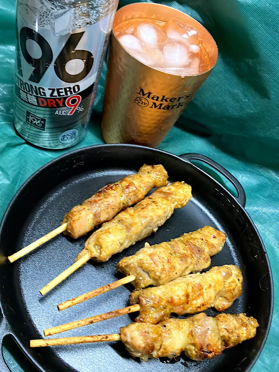 チキンケバブ🐔半額109円惣菜をカリカリに直火焼きしただけ 焼き鳥のスパイスまぶしって感じ😅|🐈⸒⸒⸒⸒つるのダンス🐈🐾さん