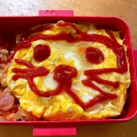 オムライス弁当| ももちゃんのママさん