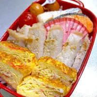 金曜日恒例！残り具材の乗っけ盛り弁当🍱|mirrorさん