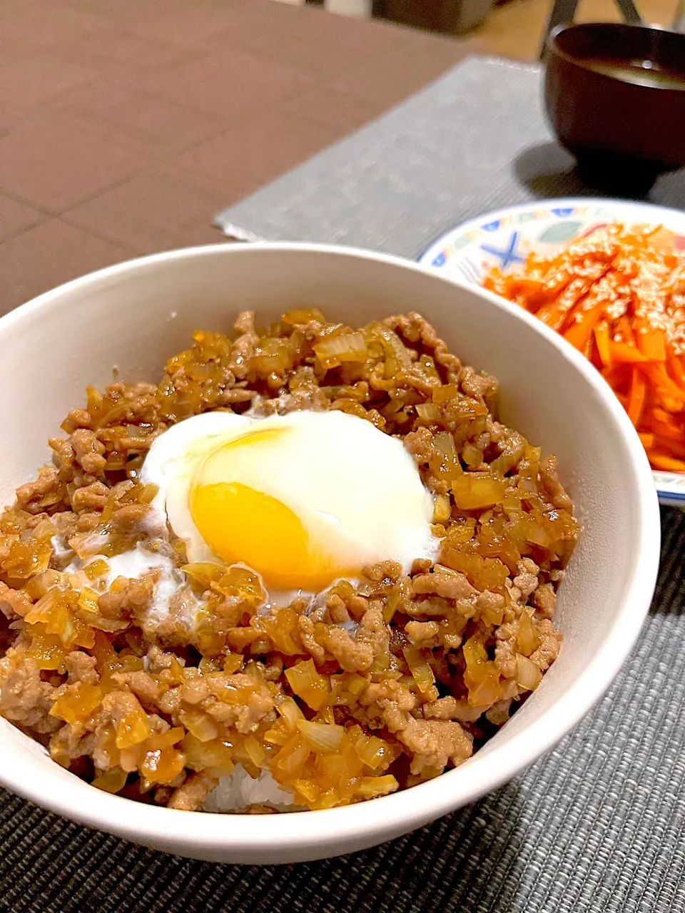 温玉そぼろ丼！|きなこさん