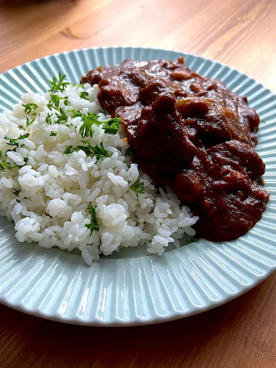 豚カシラ肉のカレー|おさかなさん