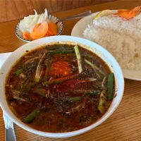 タイ風エノキホタテ🇹🇭味玉トッピング🥚ピクルスマシマシ🥒|buhizouさん