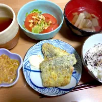 鯖の揚げ焼き定食🐟|かおちゃんさん