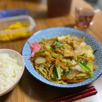 夜　醤油焼そば