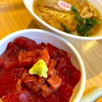 マグロ丼とラーメンのセット😋🍜🍣💕✨| アイさん