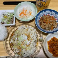 あるもので夕飯。|料理好きなじいさまさん