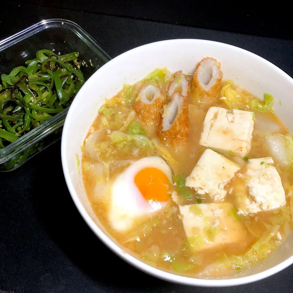 20:30 ラーメンに見えて具だくさん味噌汁|へれ子さん