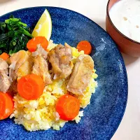 にんじんと鶏肉のせサフランライス|pepiさん