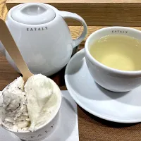 Eataly カッサータ、ストラッチャテッラ、食後のお茶|よだみなさん