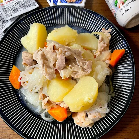 「プラス糀 生塩糀パウダー ボトル」を使ってみたSnapdishの料理・レシピ写真:塩糀パウダーで肉じゃが✨
