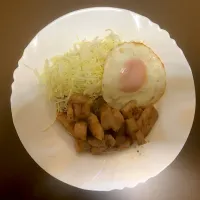 ポークソテー(目玉焼き付)|ばーさんさん