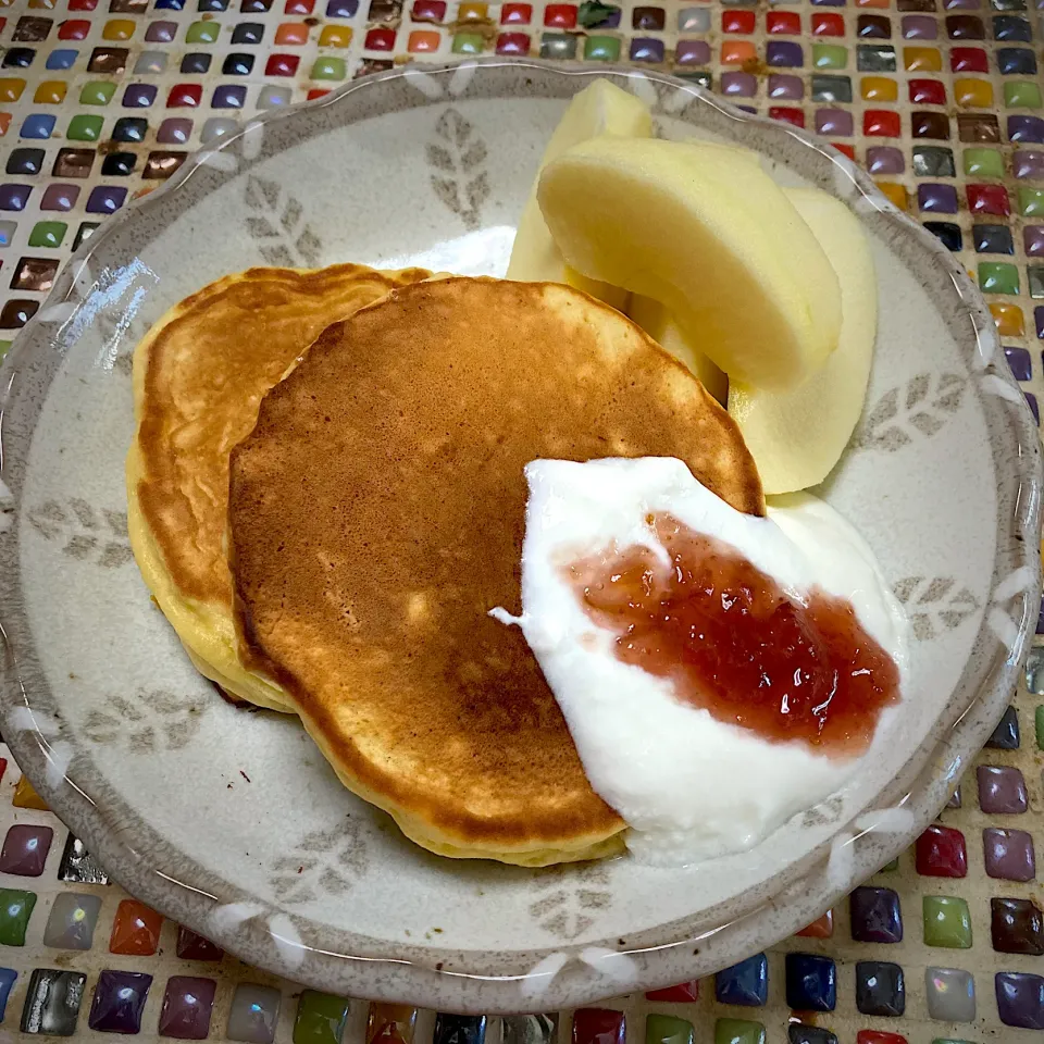 小麦粉から作るホットケーキ（ホケミ不使用）|かなしゅうさん