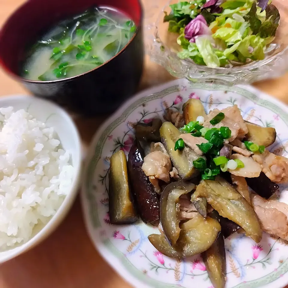 豚肉となすのぽん酢さっぱり炒め|万葉さん