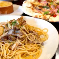 帆立ときのこのクリームパスタ🍄&🍕|lalapoさん