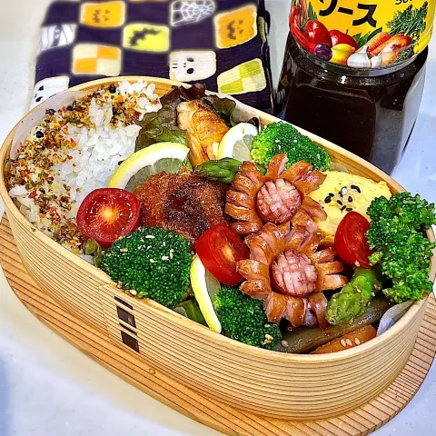 「ブルドック 中濃ソース」を使ってみたSnapdishの料理・レシピ写真:今日のお弁当