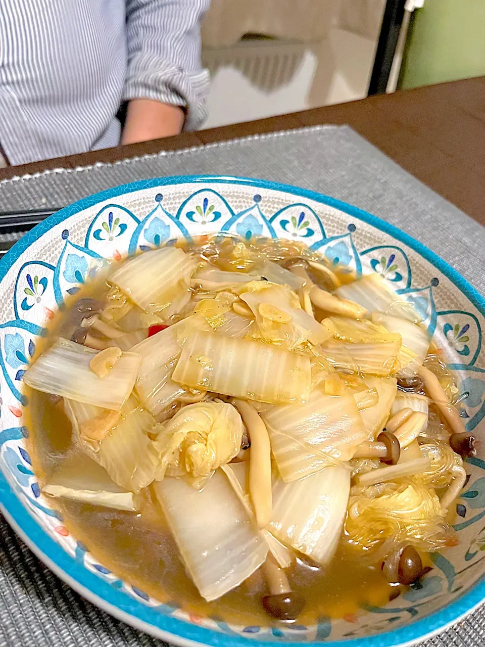 白菜と春雨のごま油和風スープ|きなこさん