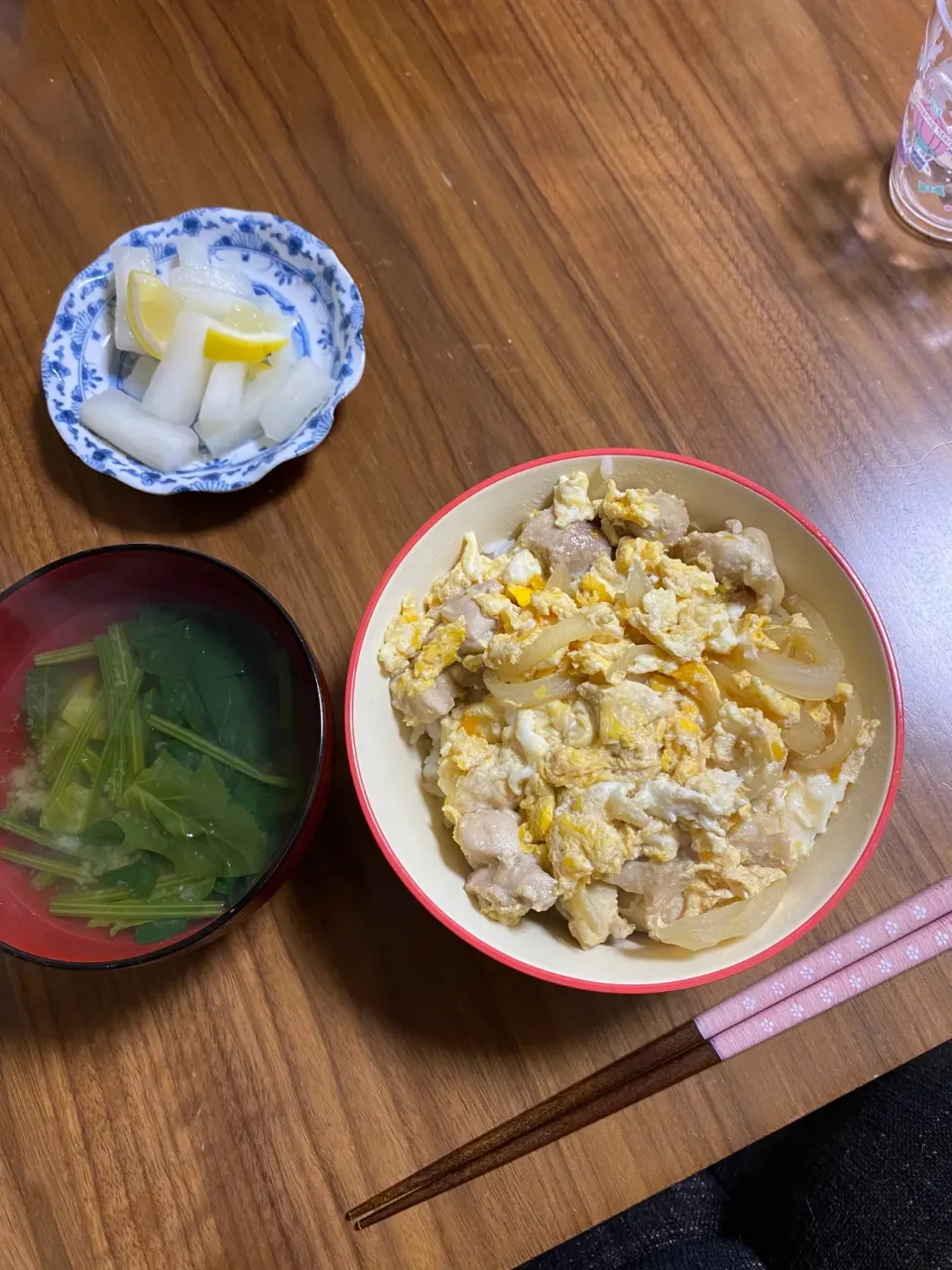 夜　下手くそ親子丼|みちくんさん