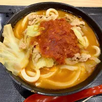 トマト豚汁うどん|しのぶさん