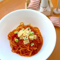 🍝トマトソース🍅パスタ🥫|🌸yuni🌸さん