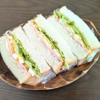 ハムタマレタスサンド🥪| じょうさん