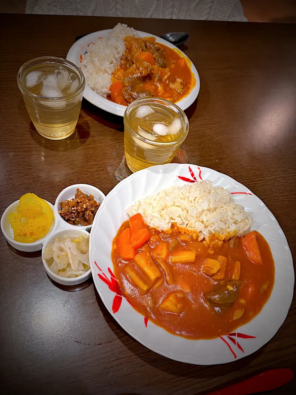 バターミルクビーフカレー　蜂蜜柚子　発酵白菜　沢庵辛味噌　冷茶|ch＊K*∀o(^^*)♪さん