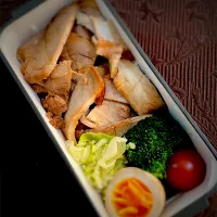 お弁当　チャーシュー丼　味付卵|mmmさん