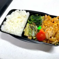 12/3 旦那弁当⁂とりたま生姜焼き弁当|ゆさん