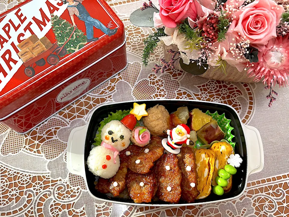 2024.12.3のクリスマスカルビ弁当🎄|makoさん