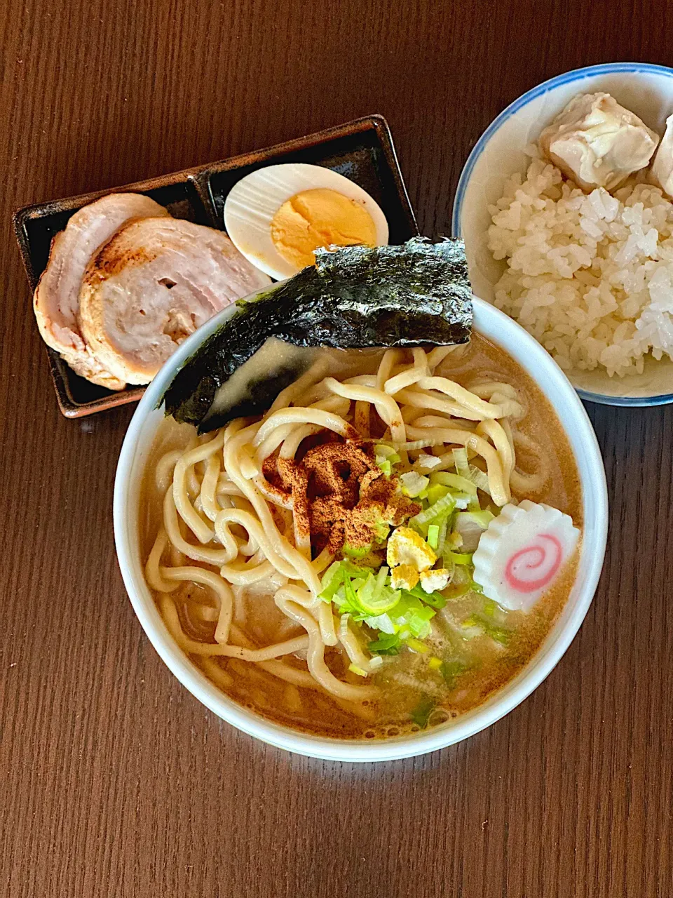 とみ田風ラーメンと焼売ご飯|ichiさん