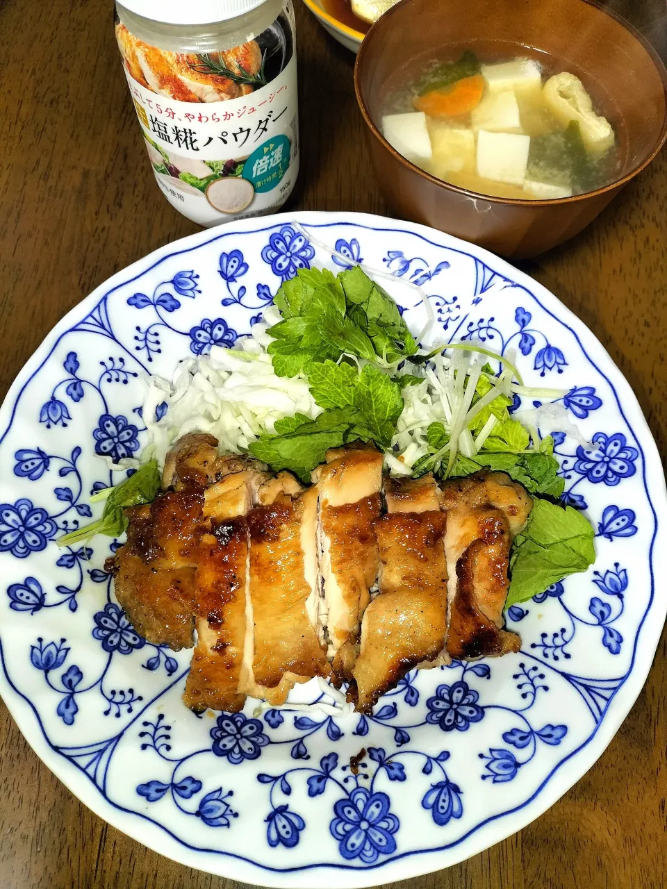 鶏もも肉照り焼き　ほんととりあえず塩麹パウダーです😆|miimiさん