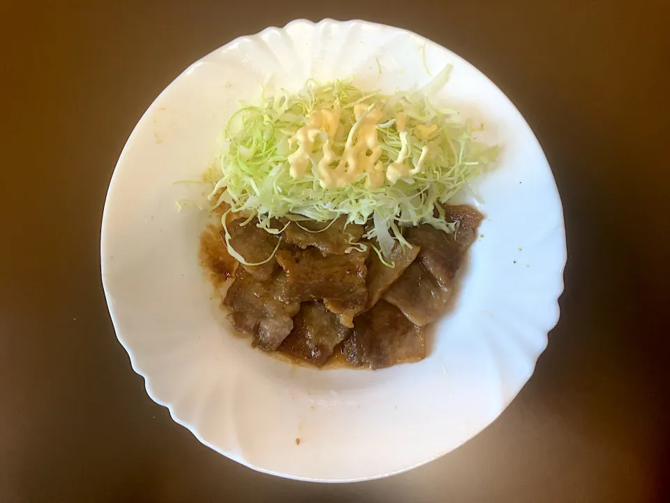 豚肉バラ焼肉|ばーさんさん