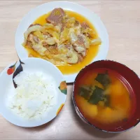 2024 1129　チーズタッカルビ風　豆腐とわかめのお味噌汁|いもこ。さん