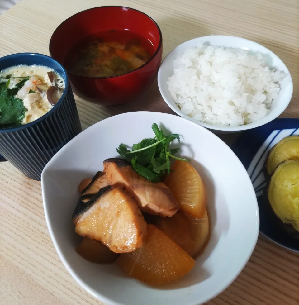 ぶり大根、茶碗蒸し|ちゃいさん