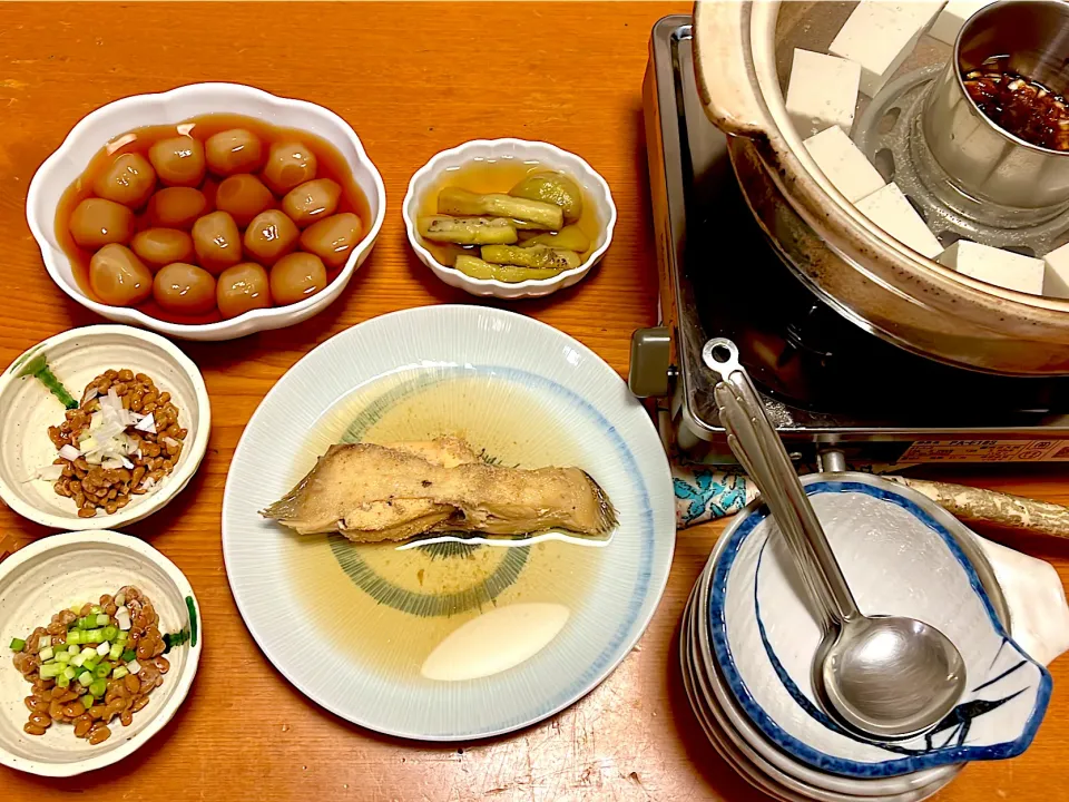 鰈の煮付け&湯豆腐|マイさん